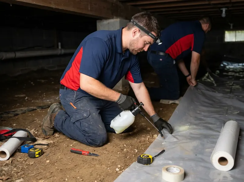 Crawlspace Pest and Moisture Barrier Defense in Wilmington, DE